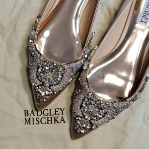 Badgley Mischka Malena Embellished Flat size 7.5